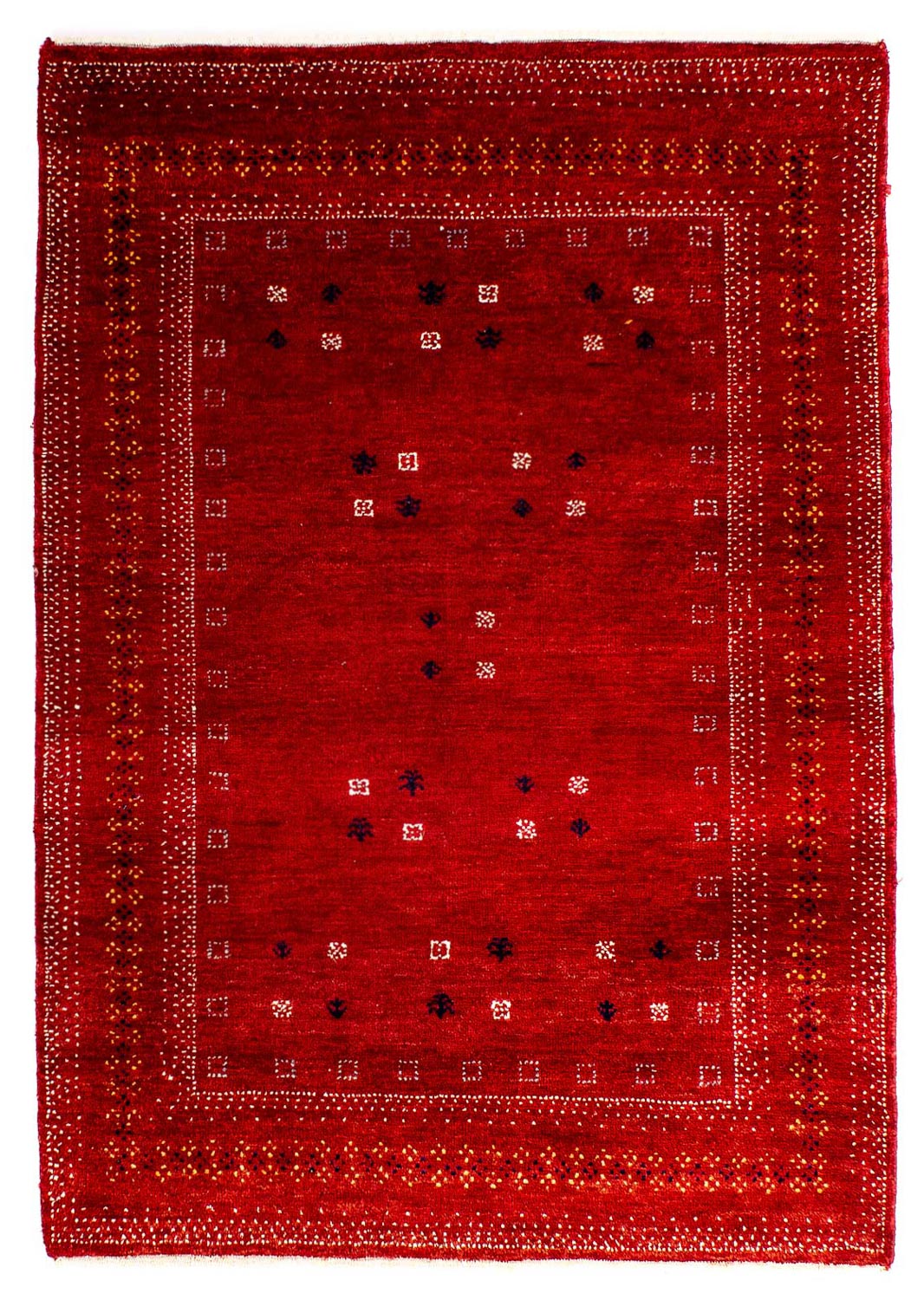 Gabbeh-matta - Loribaft Persian - 120 x 81 cm - mörkröd