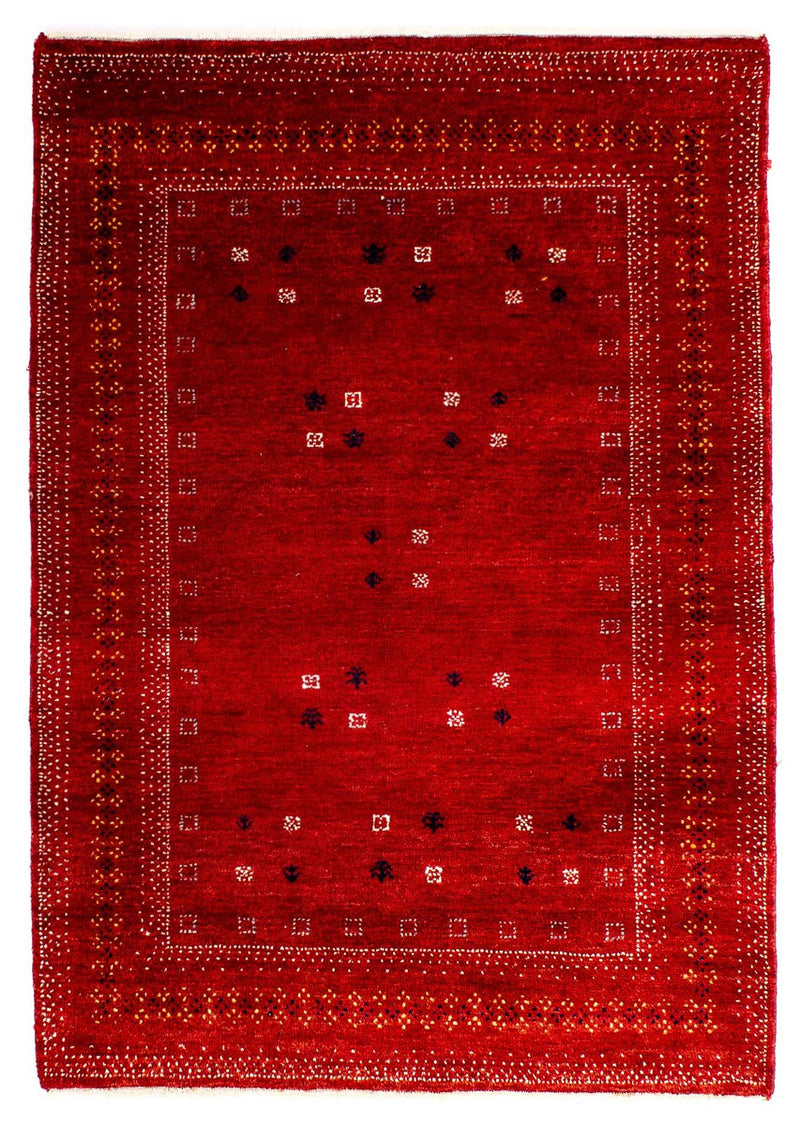 Gabbeh-matta - Loribaft Persian - 120 x 81 cm - mörkröd