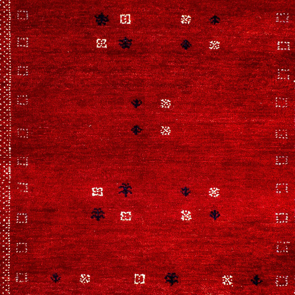 Gabbeh-matta - Loribaft Persian - 120 x 81 cm - mörkröd