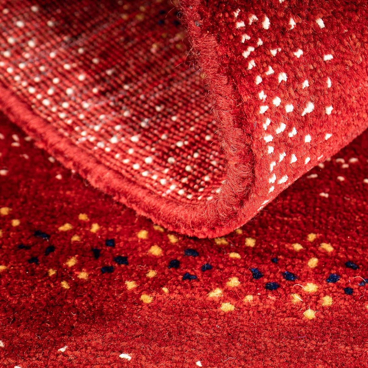 Gabbeh-matta - Loribaft Persian - 120 x 81 cm - mörkröd