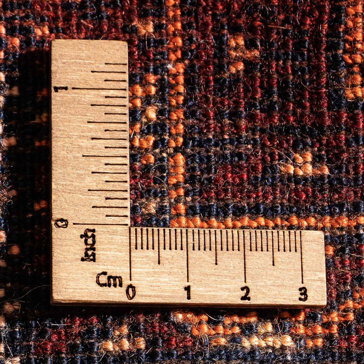 Afghansk matta - 140 x 94 cm - mörkblå