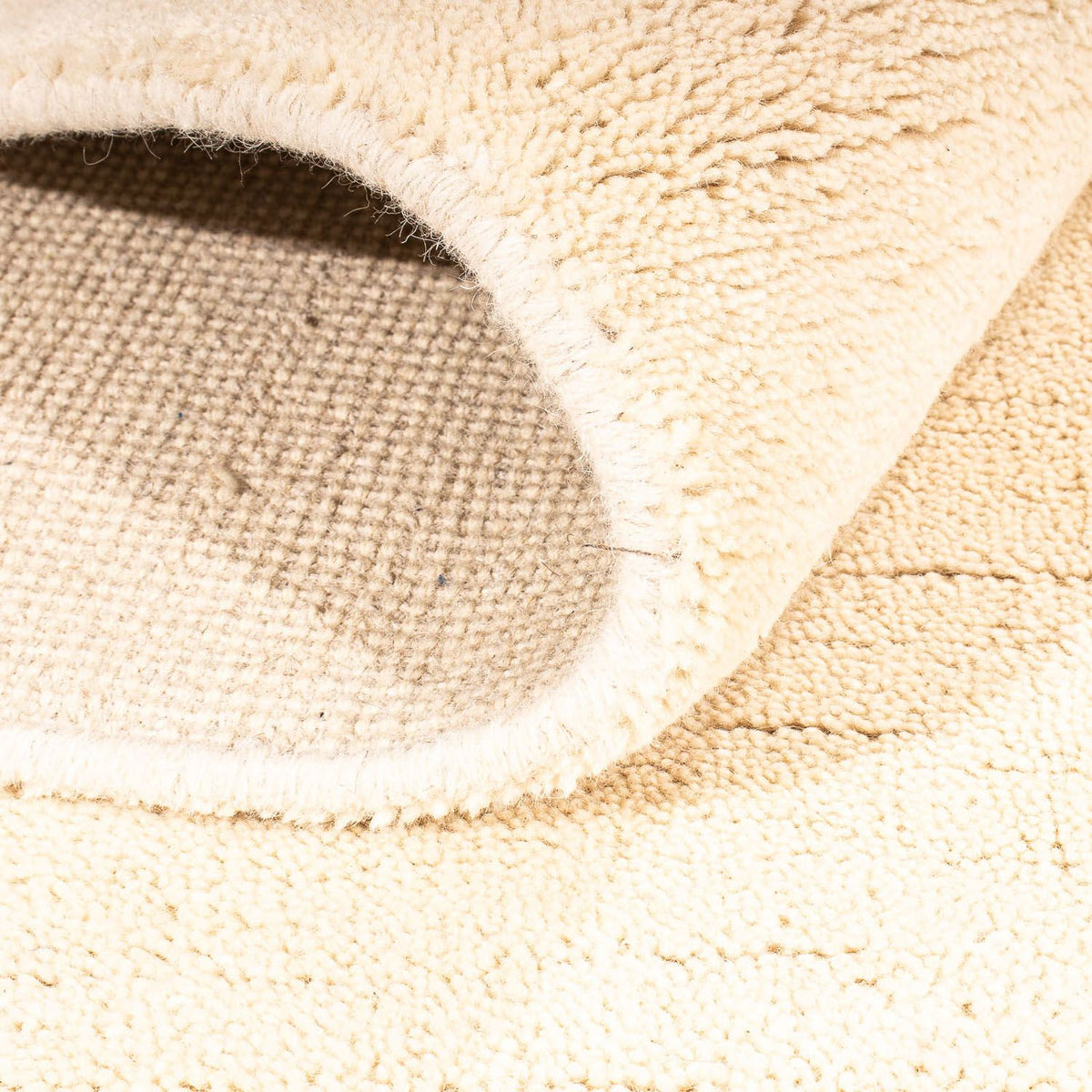 Gabbeh-matta - Indus kvadrat  - 170 x 170 cm - ljusbeige