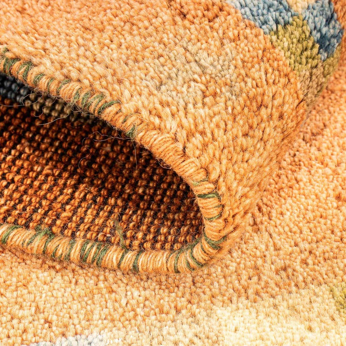 Gabbeh-matta - Indus - 110 x 65 cm - guld