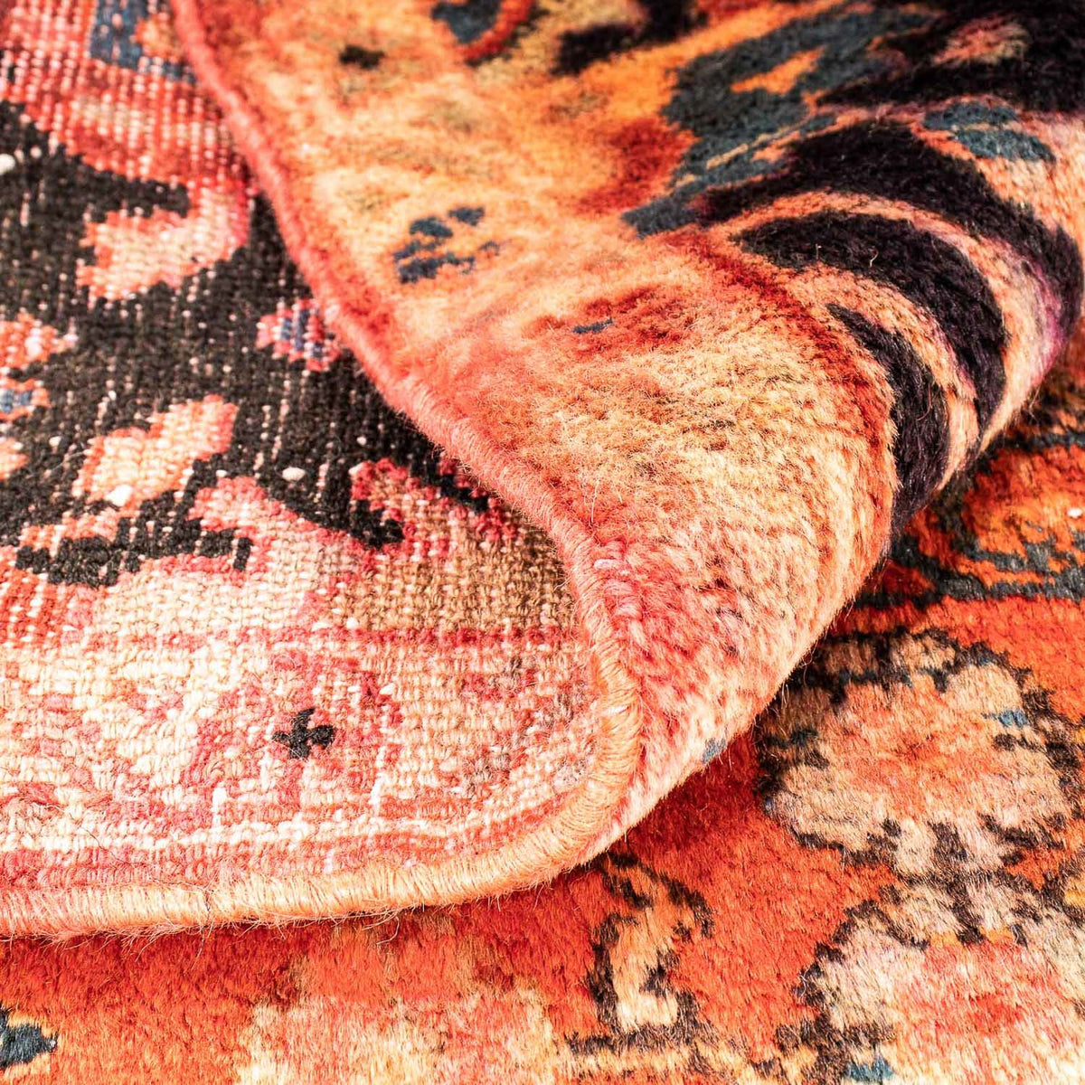 Persisk matta - Nomadic kvadrat  - 100 x 85 cm - ljusröd