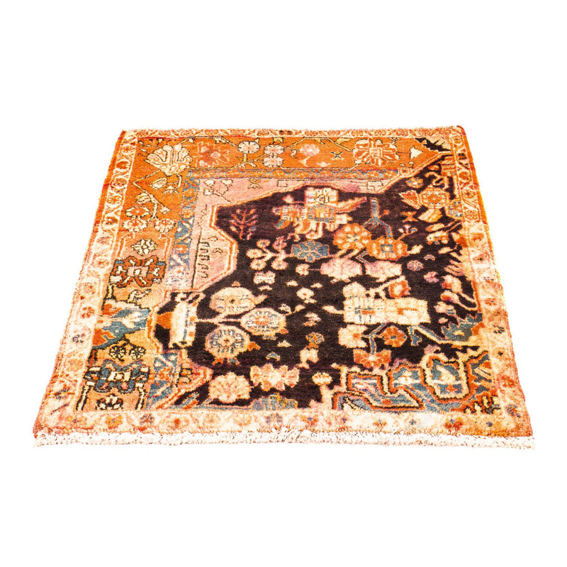 Persisk matta - Nomadic kvadrat  - 100 x 85 cm - ljusröd