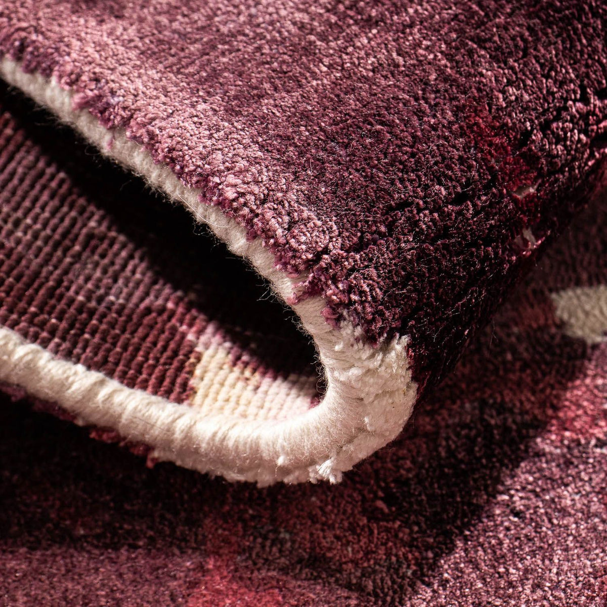 Viskosmatta kvadrat  - 70 x 70 cm - flerfärgad