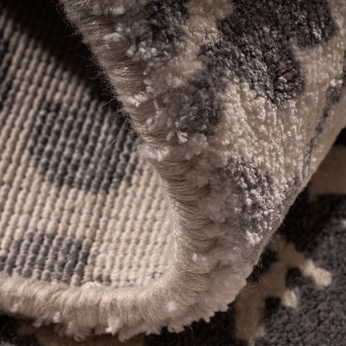 Viskosmatta kvadrat  - 70 x 70 cm - ljusgrå