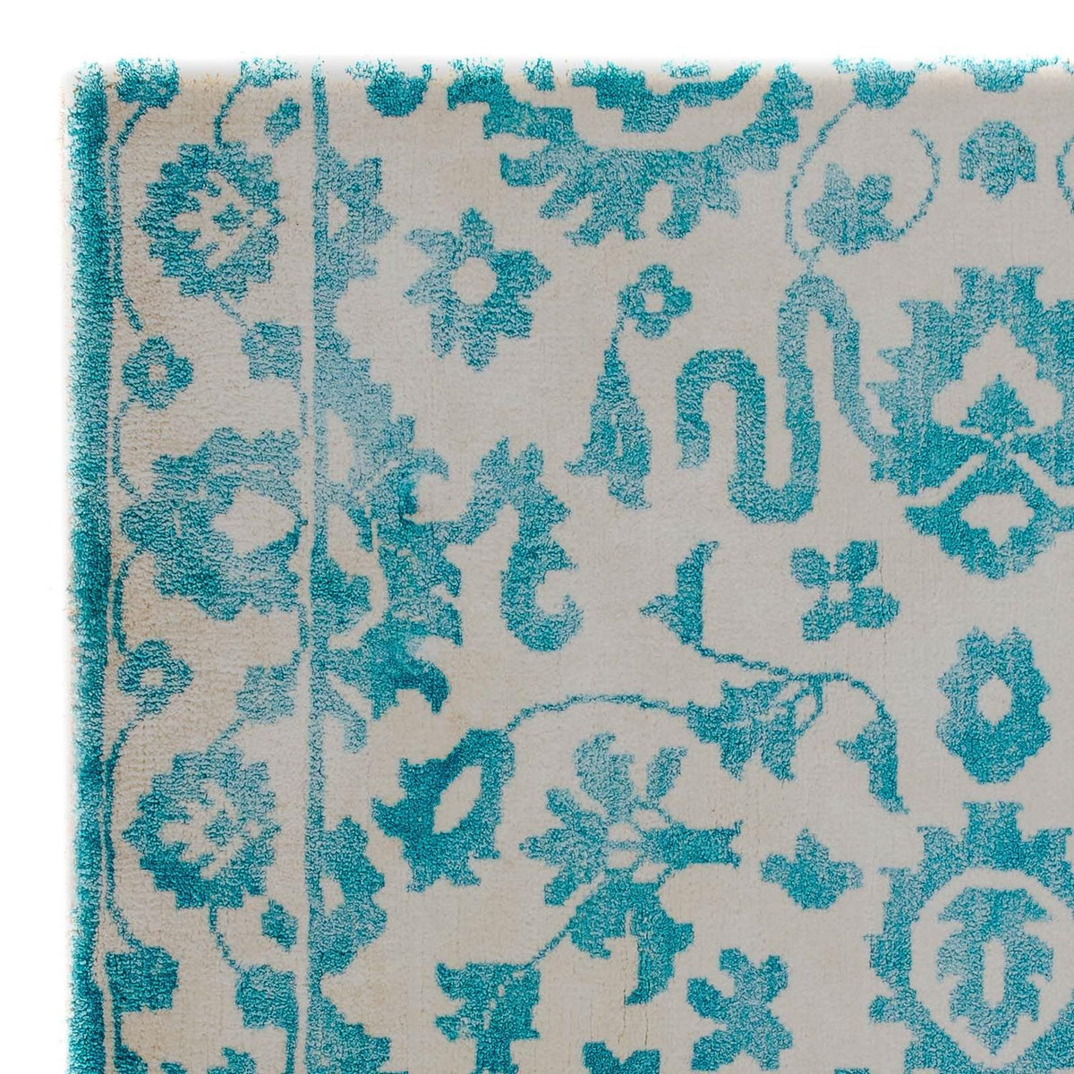 Viskosmatta kvadrat  - 70 x 70 cm - turkos