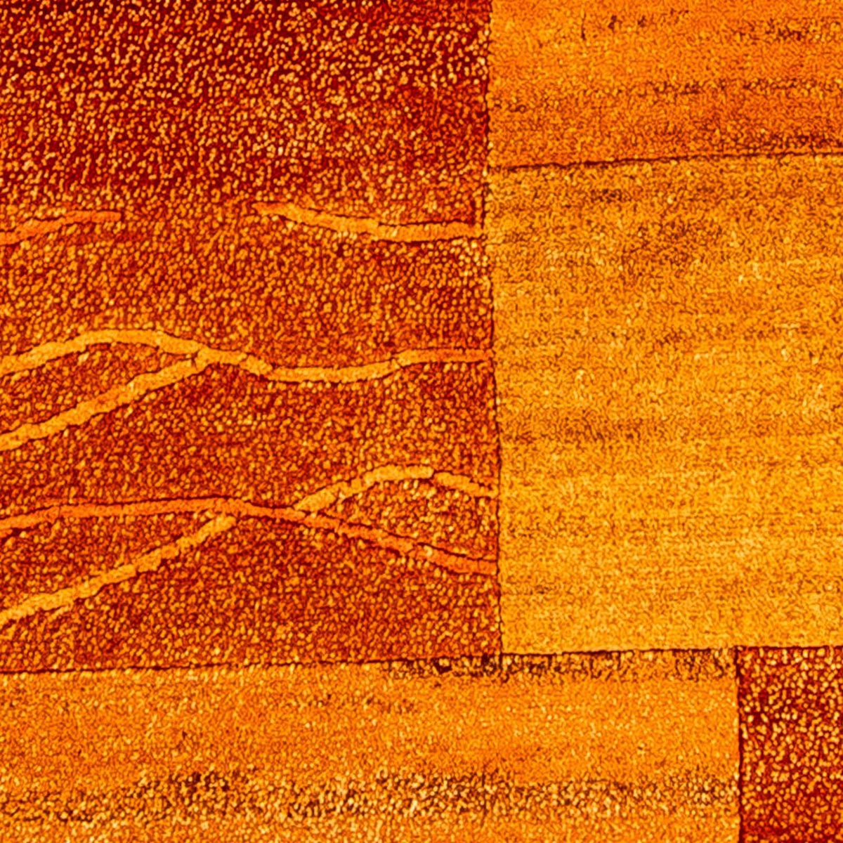 Nepal mattan - 198 x 84 cm - orange