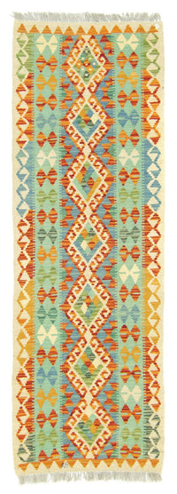 Runner Kelim Carpet - orientalisk matta - 200 x 68 cm - färgad
