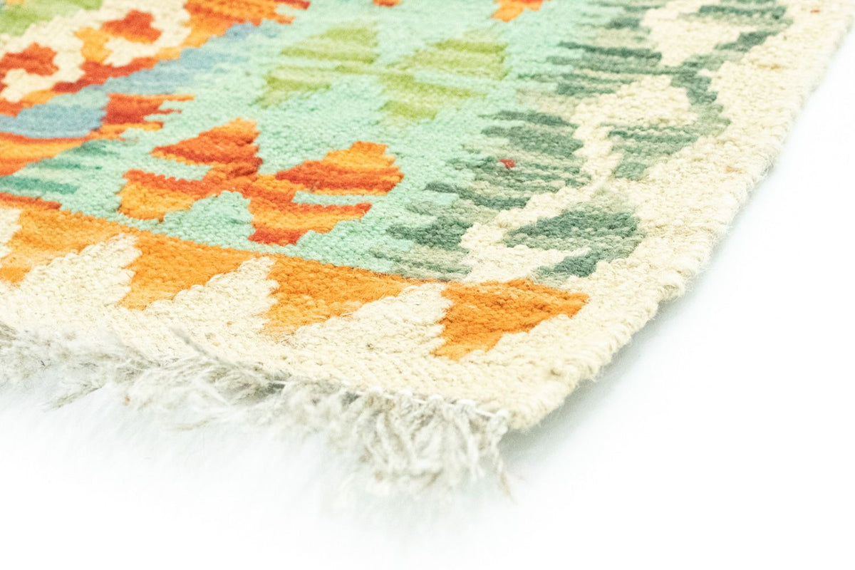 Runner Kelim Carpet - orientalisk matta - 200 x 68 cm - färgad