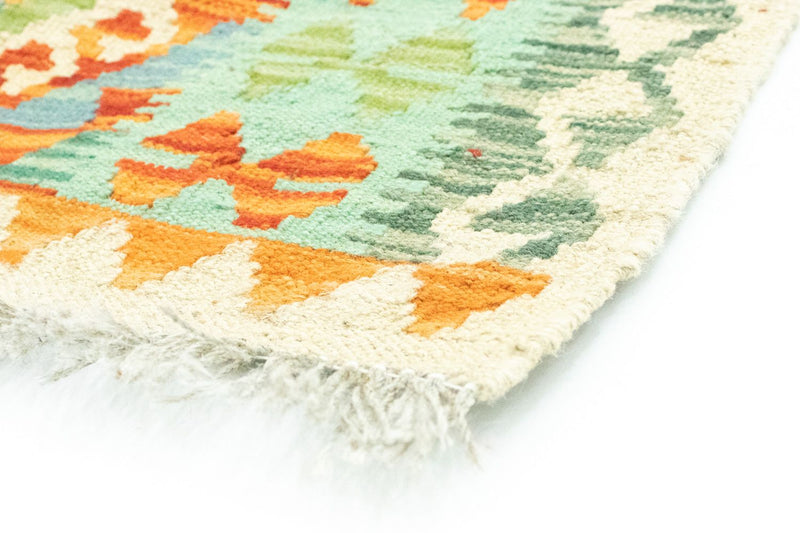 Runner Kelim Carpet - orientalisk matta - 200 x 68 cm - färgad