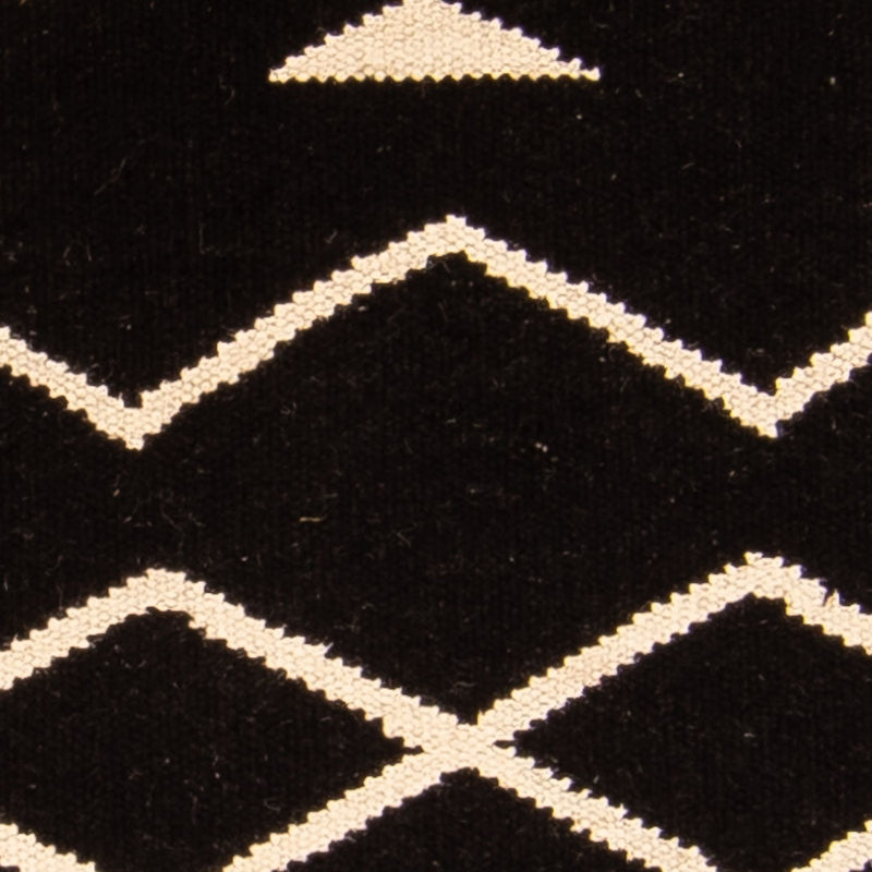 Kelim matta - trendig - 160 x 80 cm - mörkblå