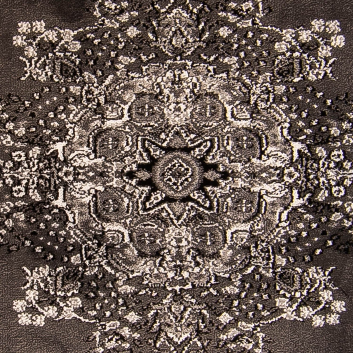 Modern matta - 170 x 120 cm - mörkbrun