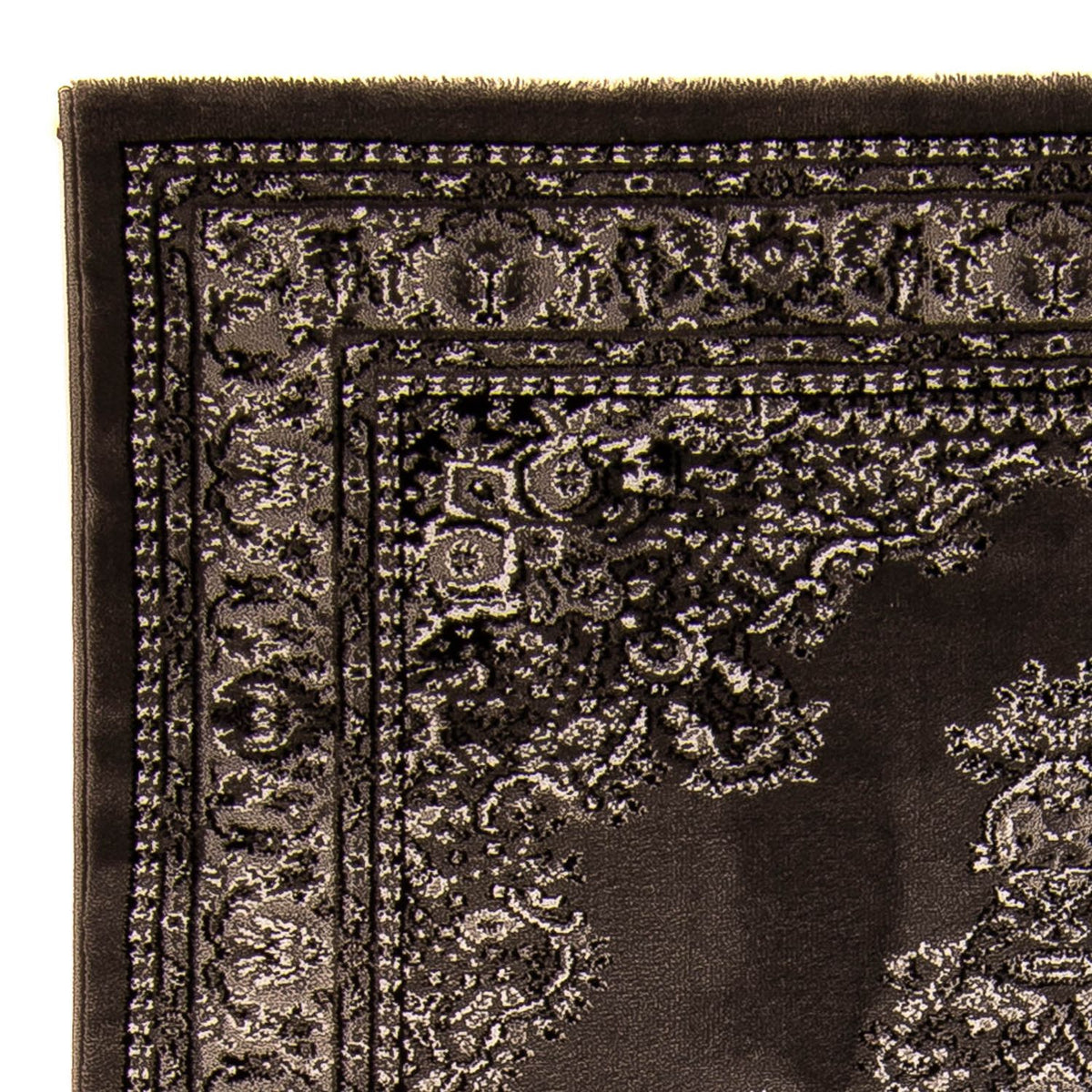 Modern matta - 170 x 120 cm - mörkbrun