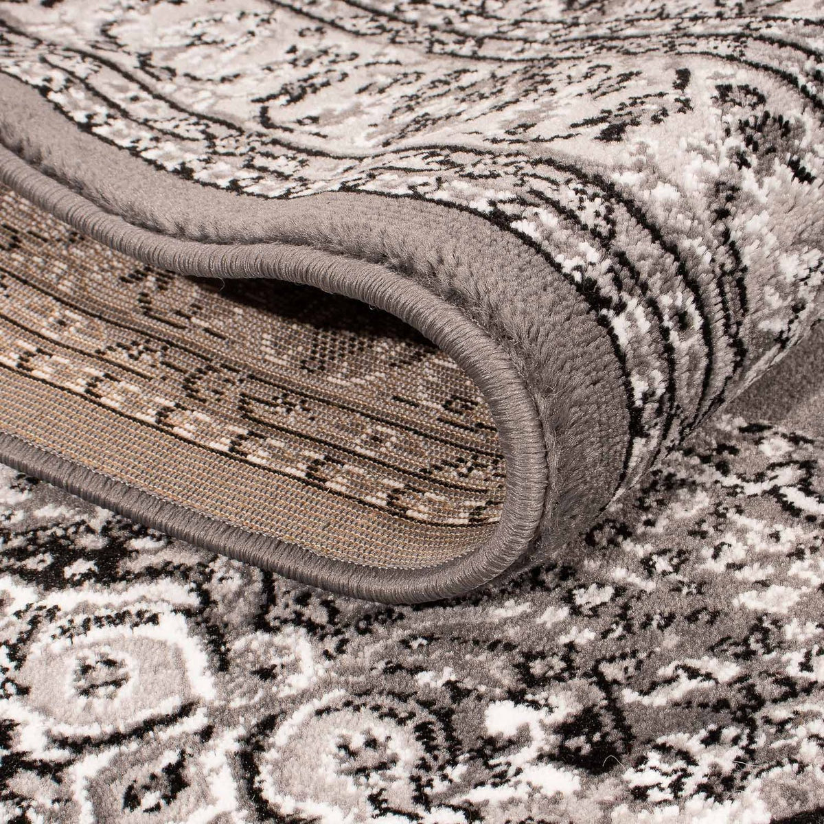 Modern matta - 170 x 120 cm - mörkbrun