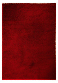 Hög luggmatta - 290 x 200 cm - mörkröd