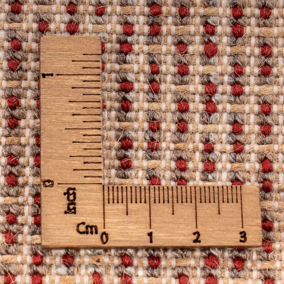 Hög luggmatta - 290 x 200 cm - mörkröd