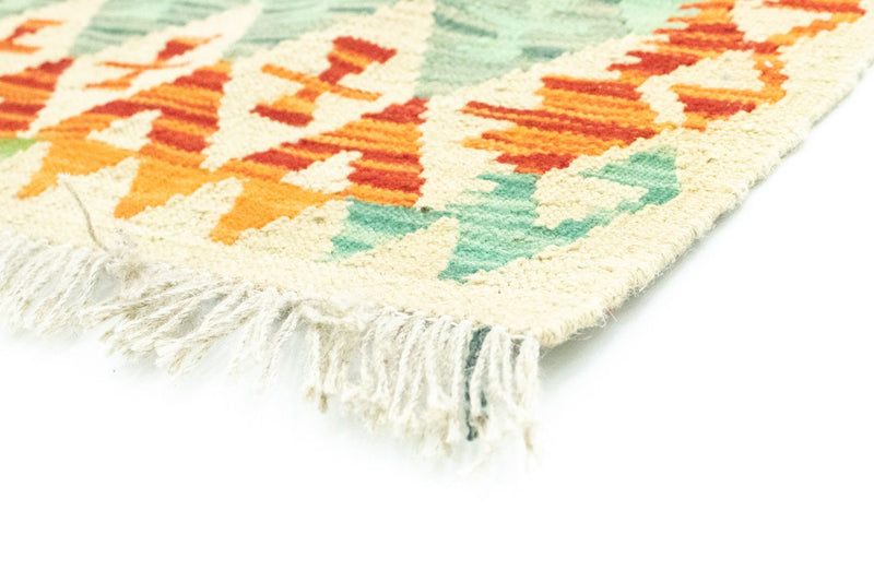 Runner Kelim Carpet - orientalisk matta - 197 x 64 cm - färgad