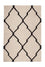 Kelim matta - trendig - 95 x 60 cm - beige