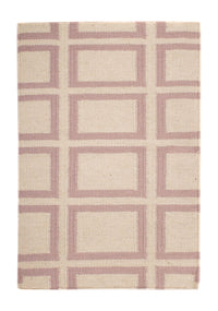 Kelim matta - trendig - 91 x 60 cm - beige