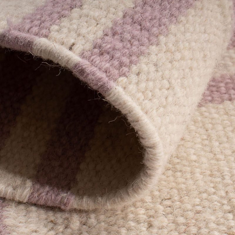 Kelim matta - trendig - 91 x 60 cm - beige