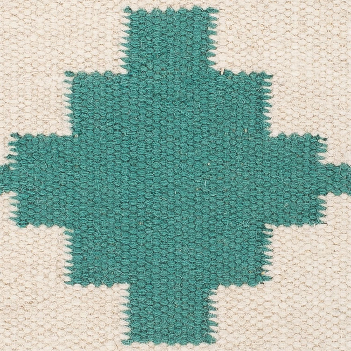 Kelim matta - trendig - 90 x 60 cm - beige