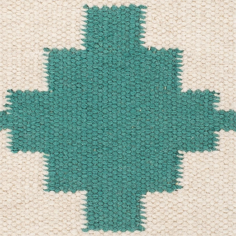 Kelim matta - trendig - 90 x 60 cm - beige