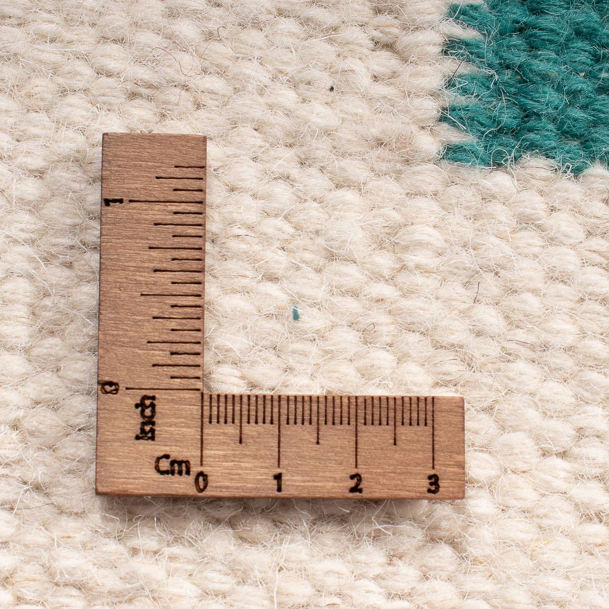 Kelim matta - trendig - 90 x 60 cm - beige