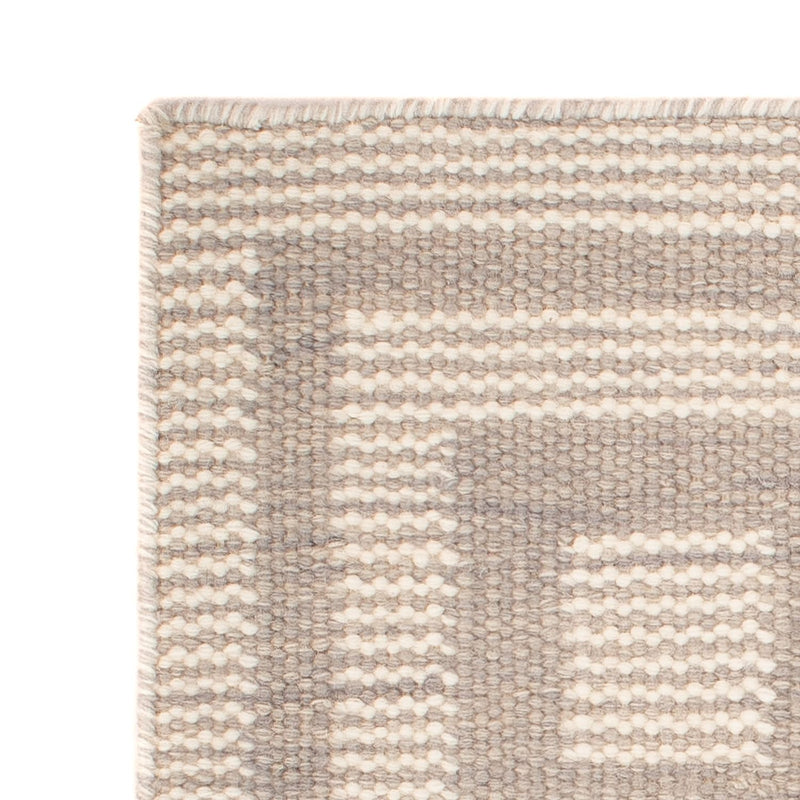 Kelim matta - trendig kvadrat  - 60 x 60 cm - beige