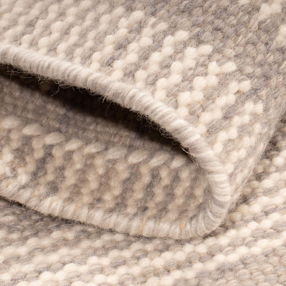 Kelim matta - trendig kvadrat  - 60 x 60 cm - beige