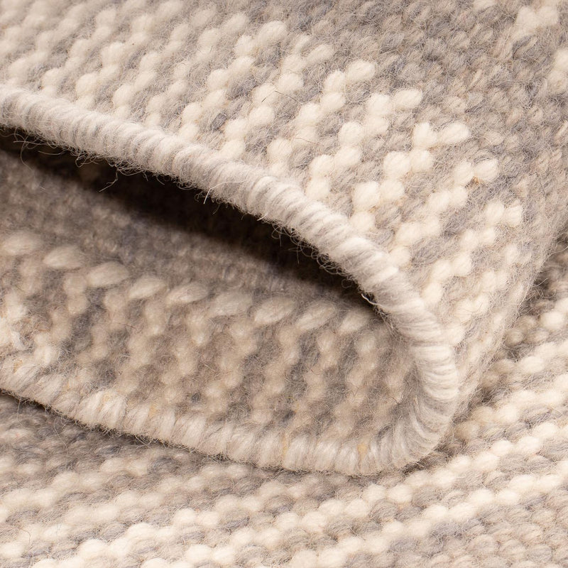Kelim matta - trendig kvadrat  - 60 x 60 cm - beige