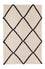 Kelim matta - trendig - 93 x 61 cm - beige