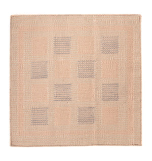 Kelim matta - trendig kvadrat  - 60 x 60 cm - flerfärgad