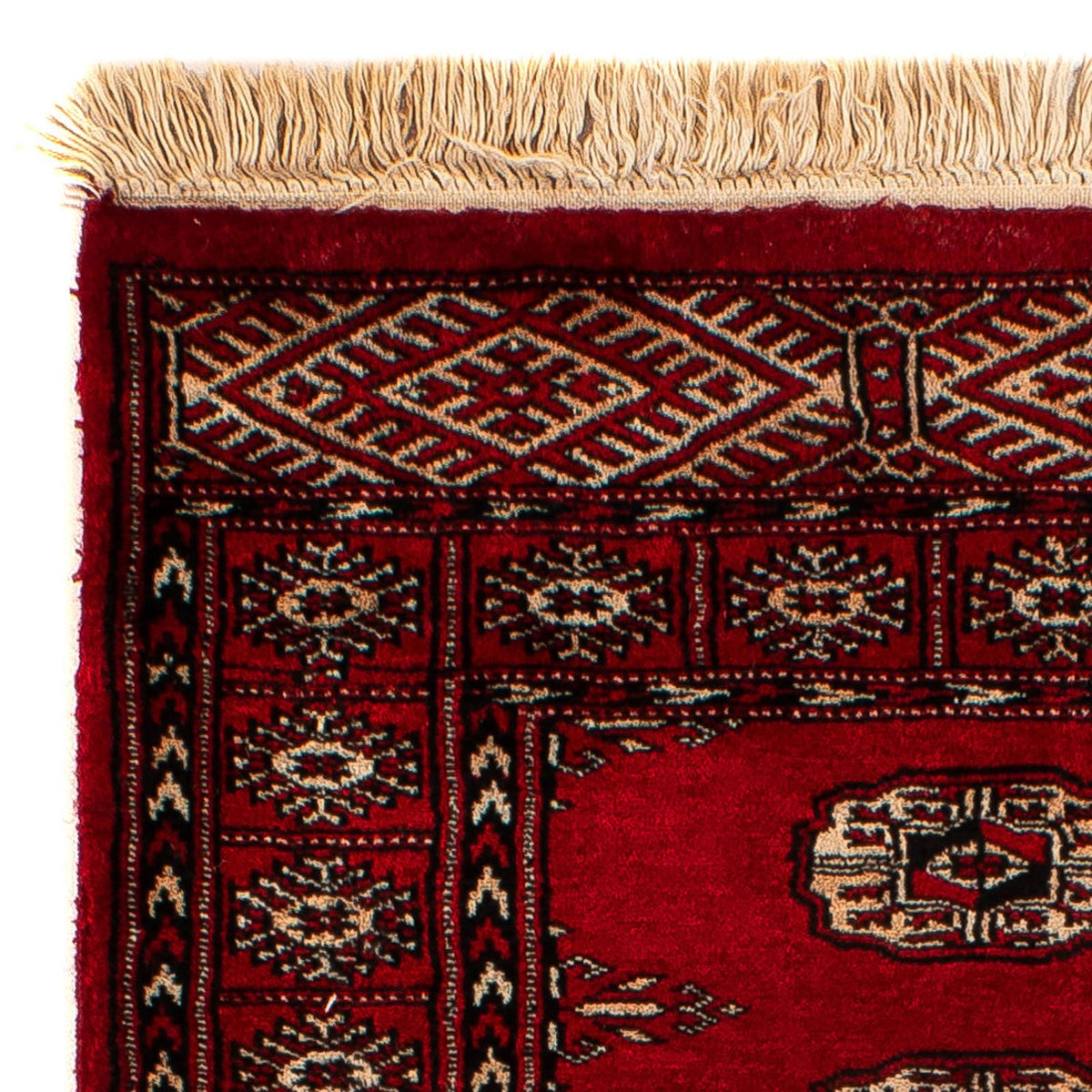 Pakistanska mattan - 115 x 78 cm - mörkröd