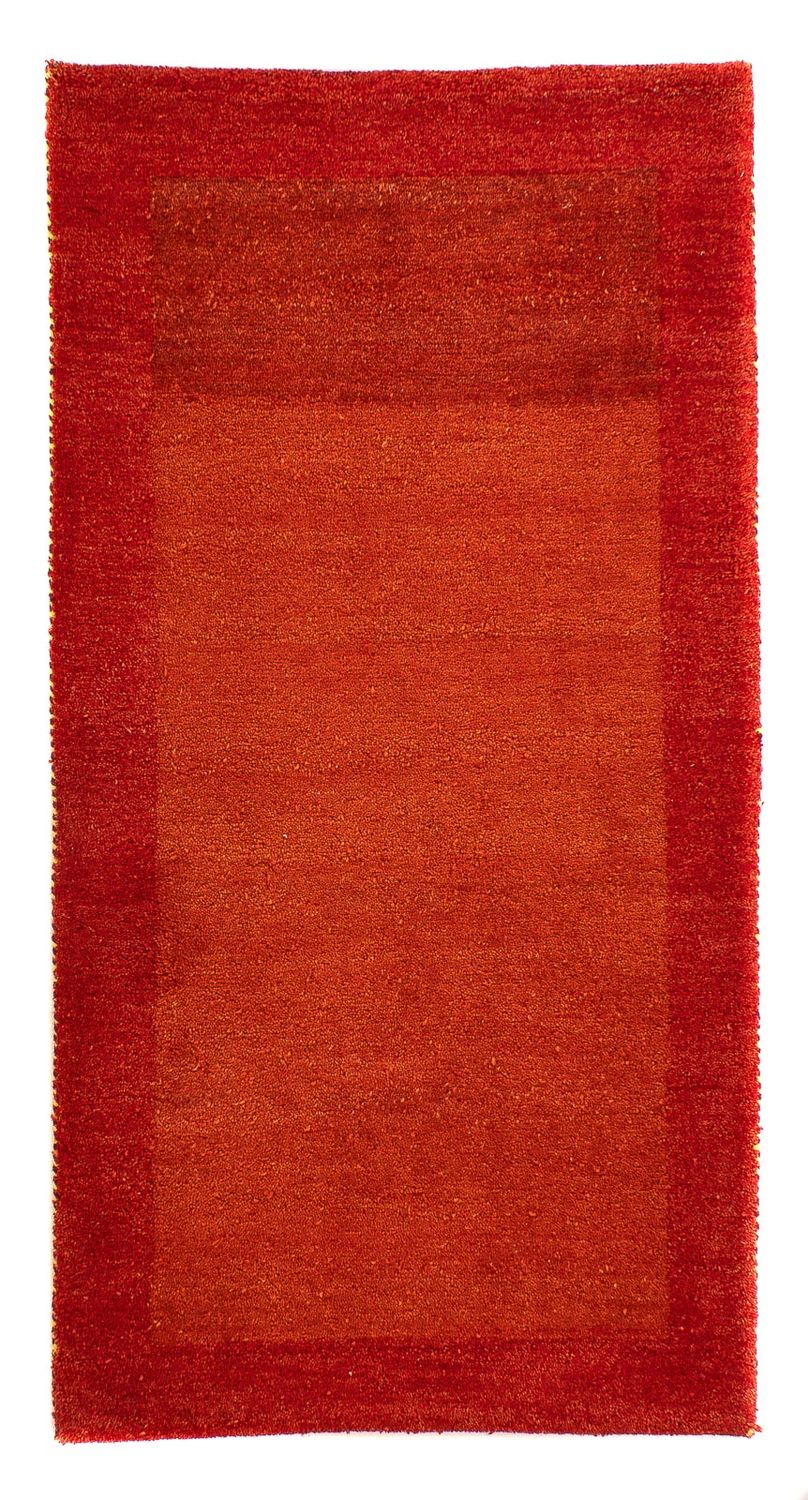 Gabbeh-matta - Indus - 142 x 74 cm - mörkröd
