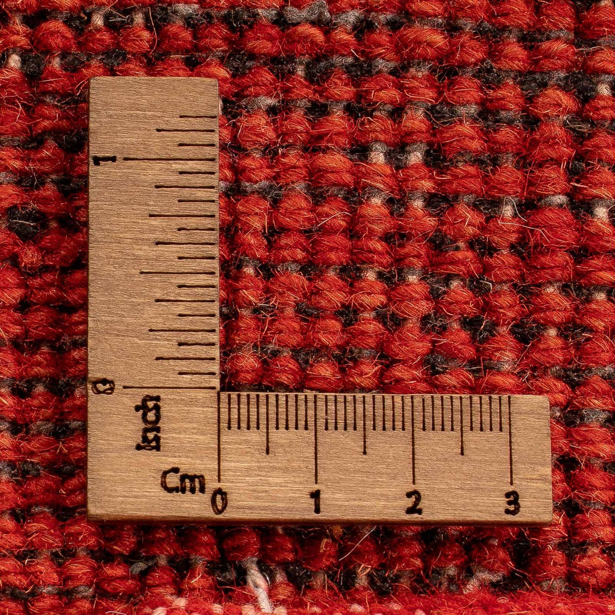 Gabbeh-matta - Indus - 142 x 74 cm - mörkröd