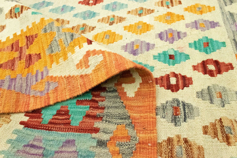 Kelim Carpet - orientalisk matta - 152 x 102 cm - orange