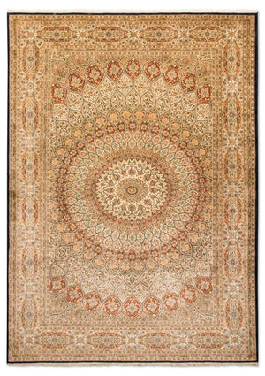 Sidenmatta - Kashmir Silk - 287 x 197 cm - flerfärgad
