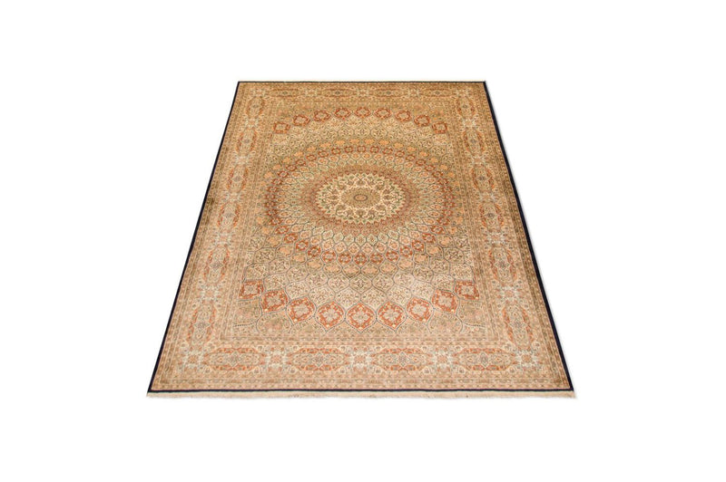 Sidenmatta - Kashmir Silk - 287 x 197 cm - flerfärgad