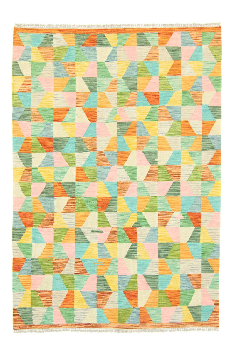 Kelim Carpet - orientalisk matta - 250 x 177 cm - färgad