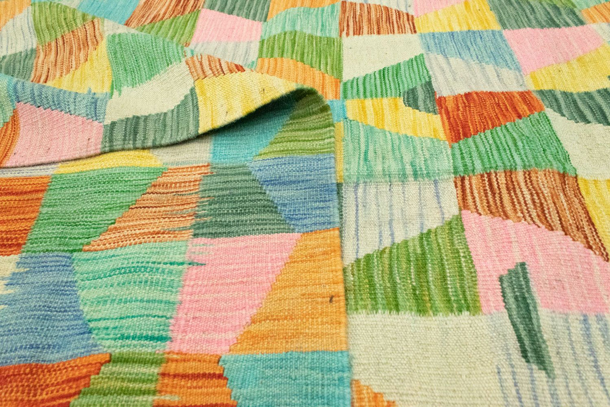 Kelim Carpet - orientalisk matta - 250 x 177 cm - färgad