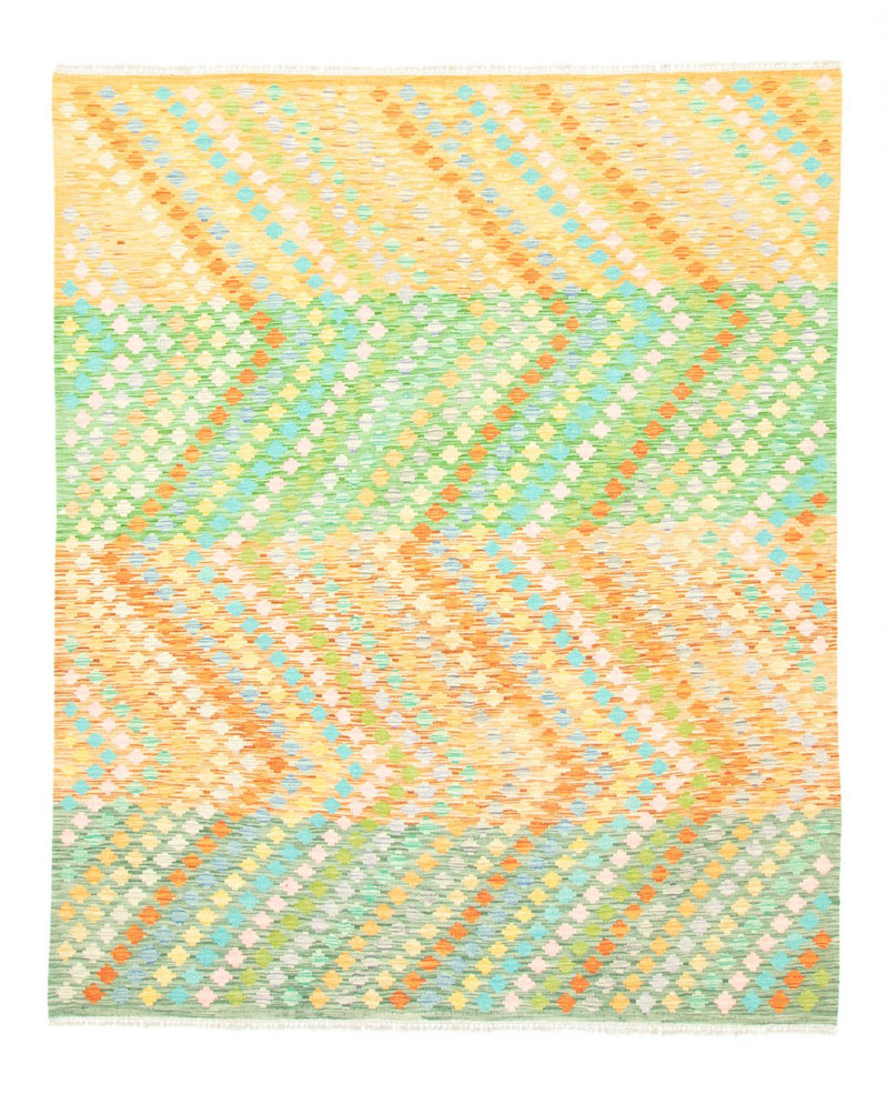 Kelim Carpet - orientalisk matta - 299 x 250 cm - färgad