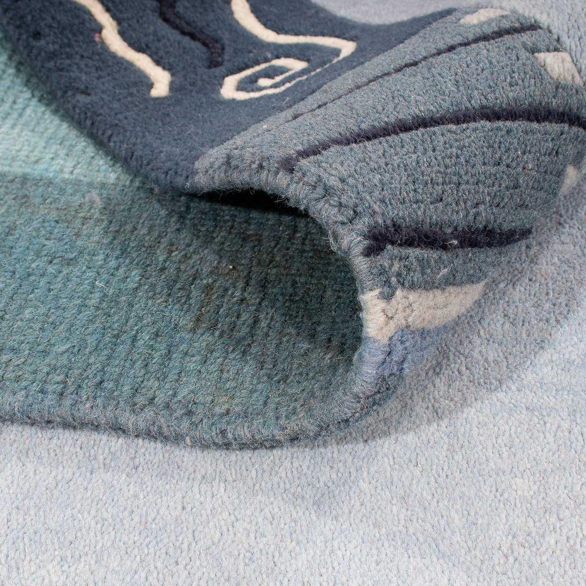 Nepal mattan - 240 x 170 cm - ljusblå