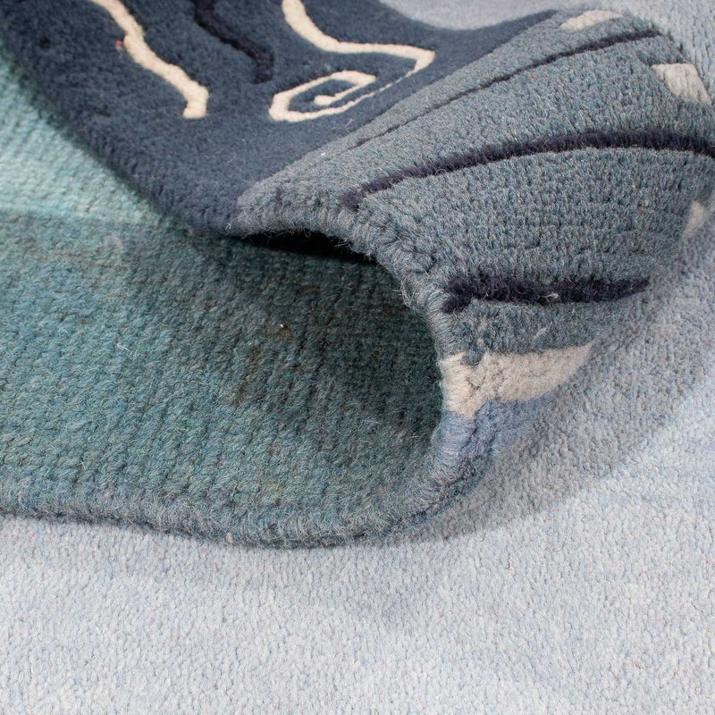 Nepal mattan - 240 x 170 cm - ljusblå