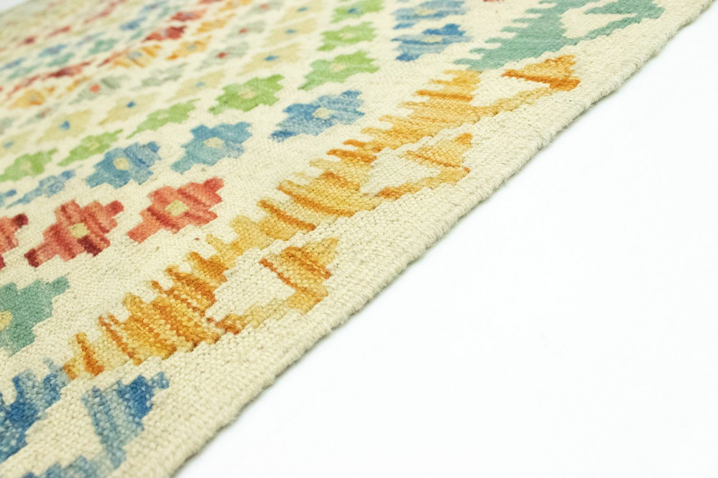 Kelim Carpet - orientalisk matta - 189 x 151 cm - färgad