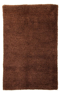 Hög luggmatta - 230 x 150 cm - brun