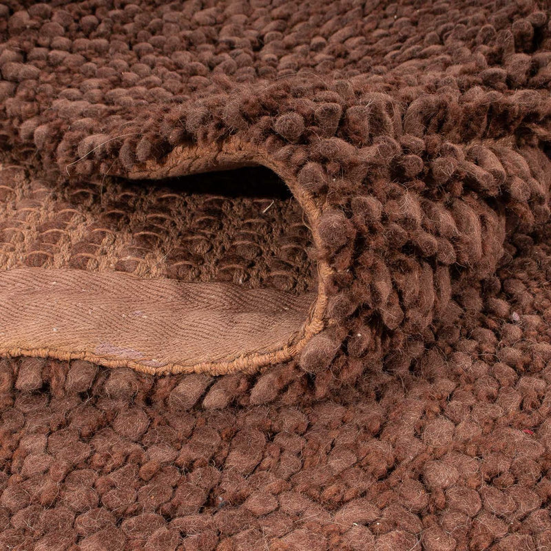 Hög luggmatta - 230 x 150 cm - brun
