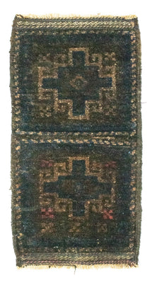 Afghansk matta - 47 x 25 cm - blå