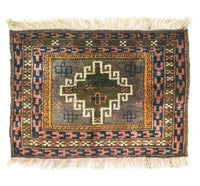 Afghansk matta - 64 x 47 cm - flerfärgad – product image